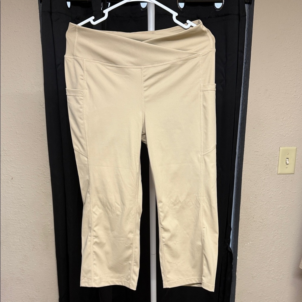 Willit Beige Activewear Leggings Medium